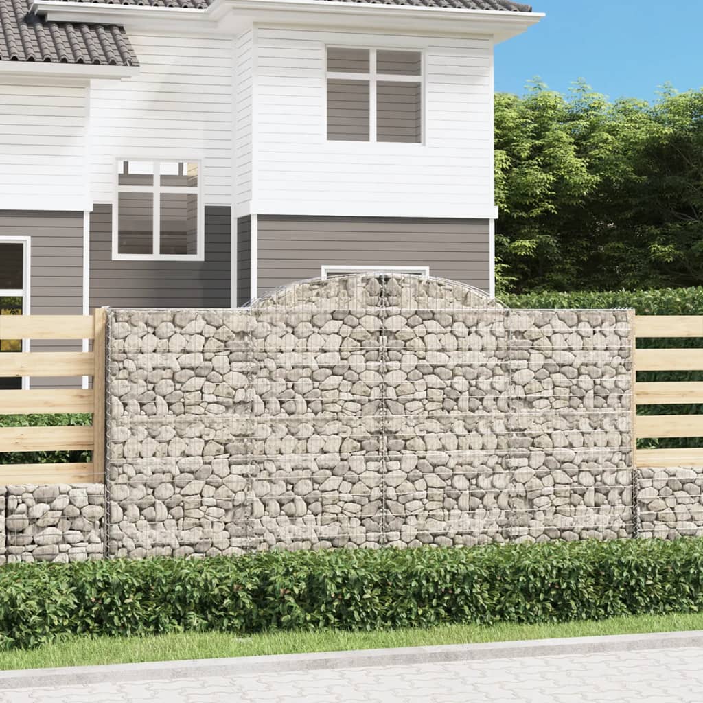 Gabionkurv buet 300x30x160/180 cm galvanisert jern