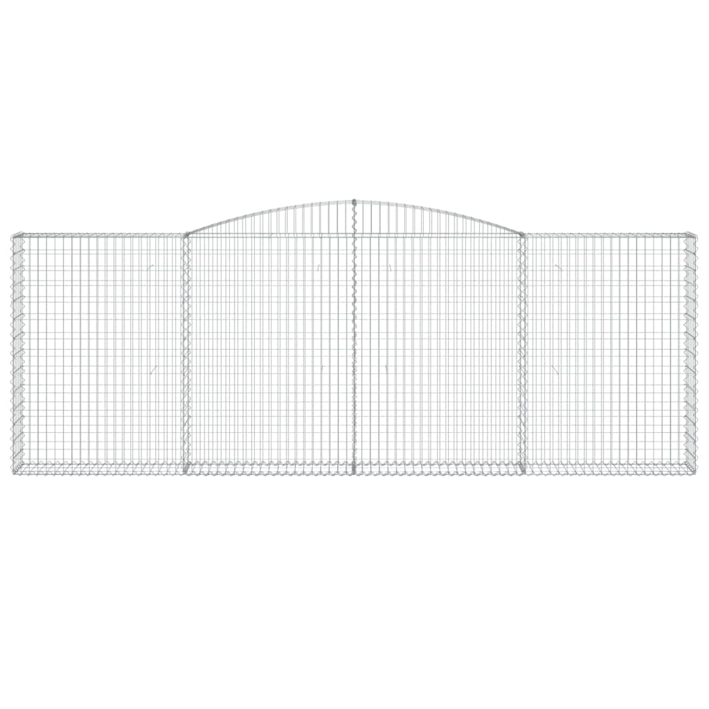 Gabionkurv buet 400x30x140/160 cm galvanisert jern