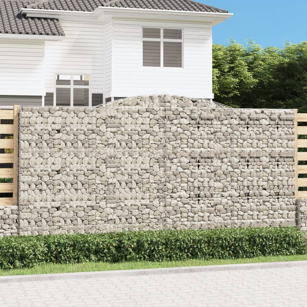 Gabionkurv buet 400x30x200/220 cm galvanisert jern