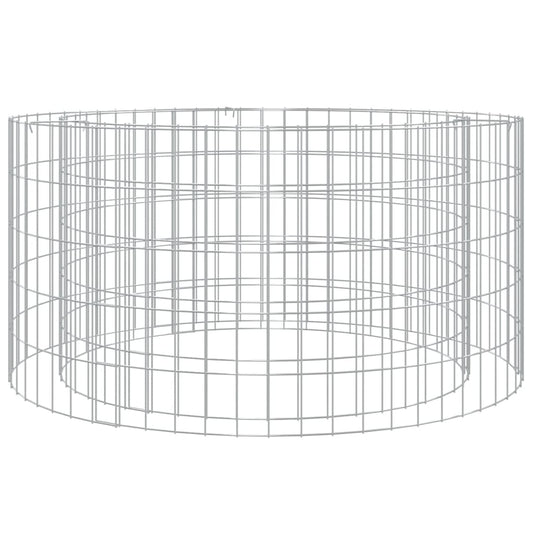 Gabion bålstativ Ø 100 cm galvanisert jern