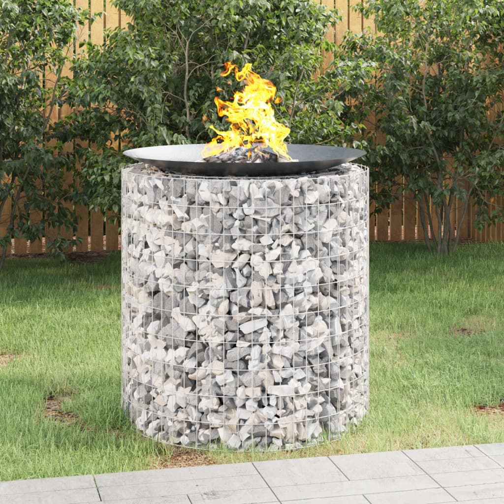 Gabion bålstativ Ø 100 cm galvanisert jern