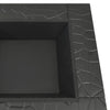 Bålfat med ildrake 79x79x46,5 cm XXL stål
