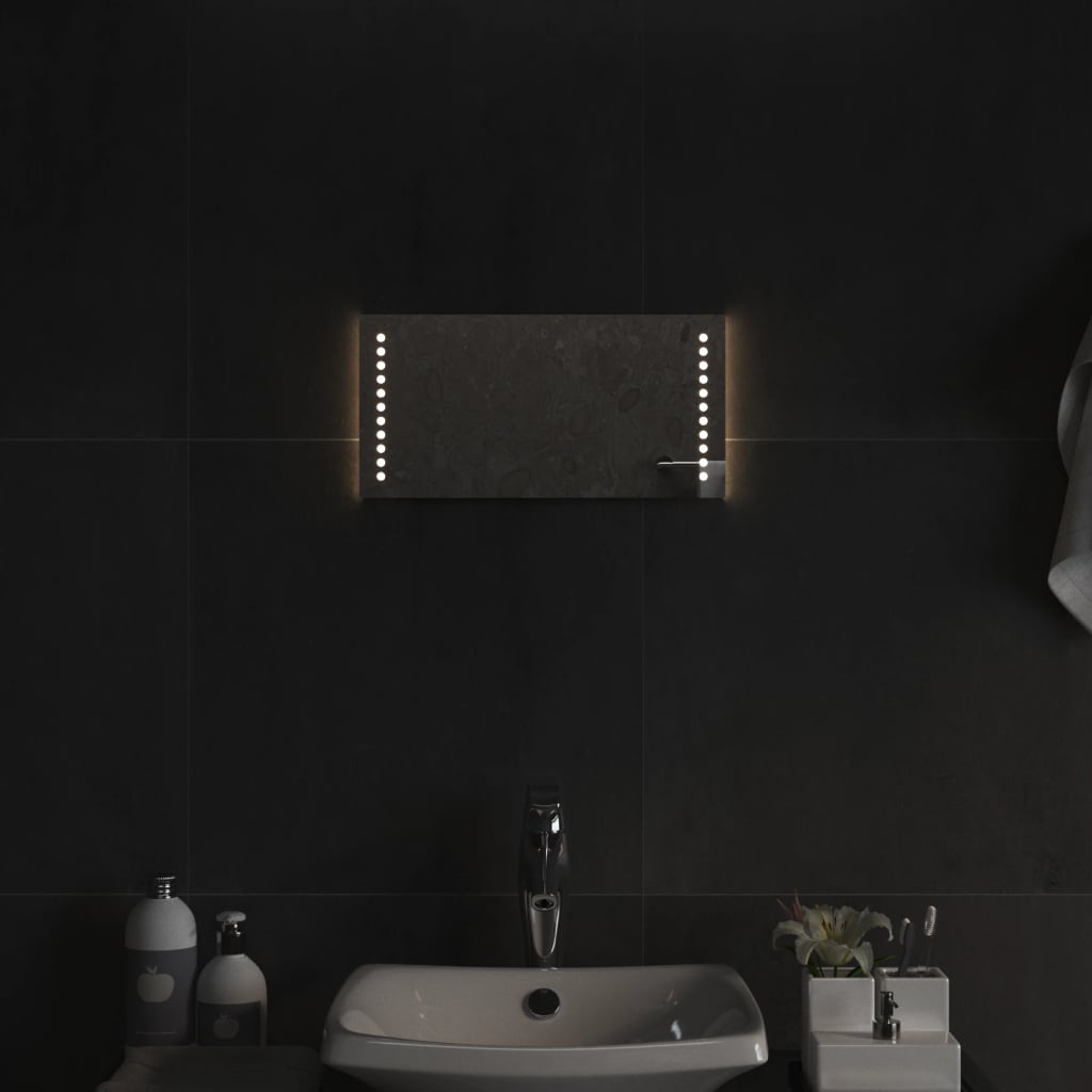 Baderomsspeil med LED 20x40 cm