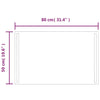 Baderomsspeil med LED 50x80 cm