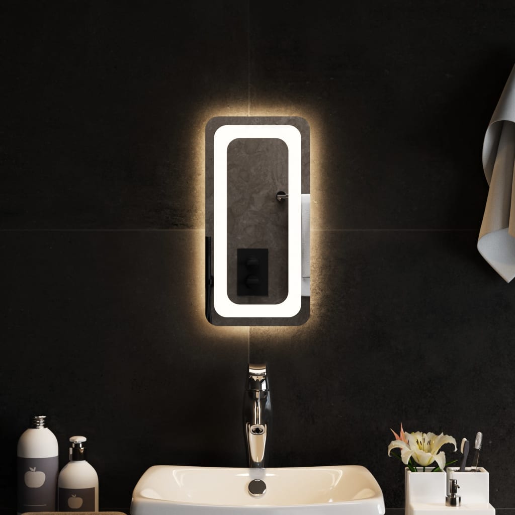 Baderomsspeil med LED 20x40 cm