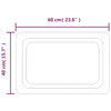 Baderomsspeil med LED 40x60 cm