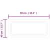 Baderomsspeil med LED 40x90 cm