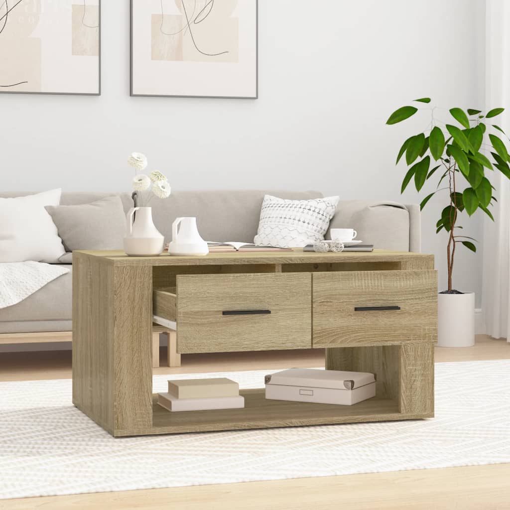 Salongbord sonoma eik 80x50x40 cm konstruert tre vidaXL