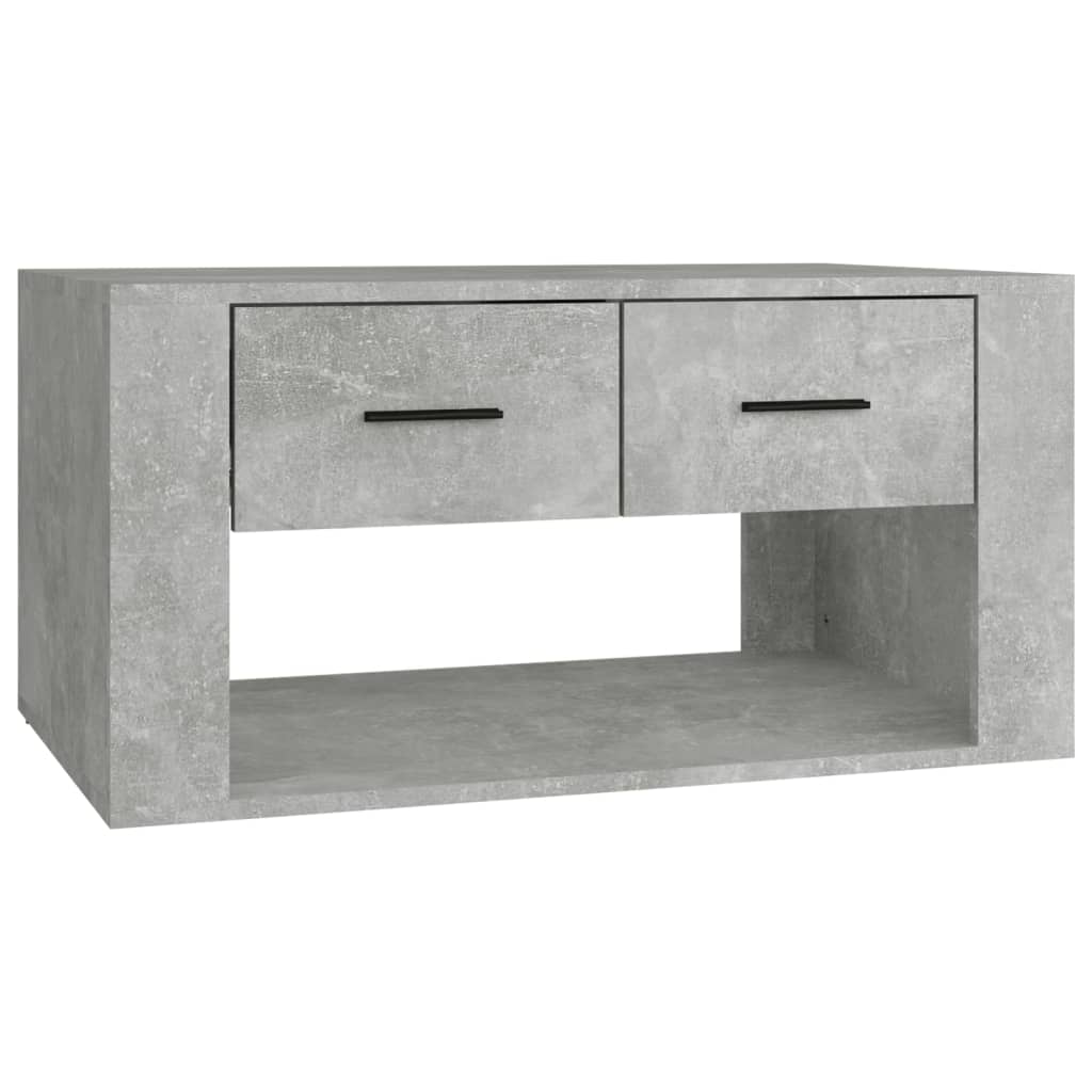 Salongbord betonggrå 80x50x40 cm konstruert tre