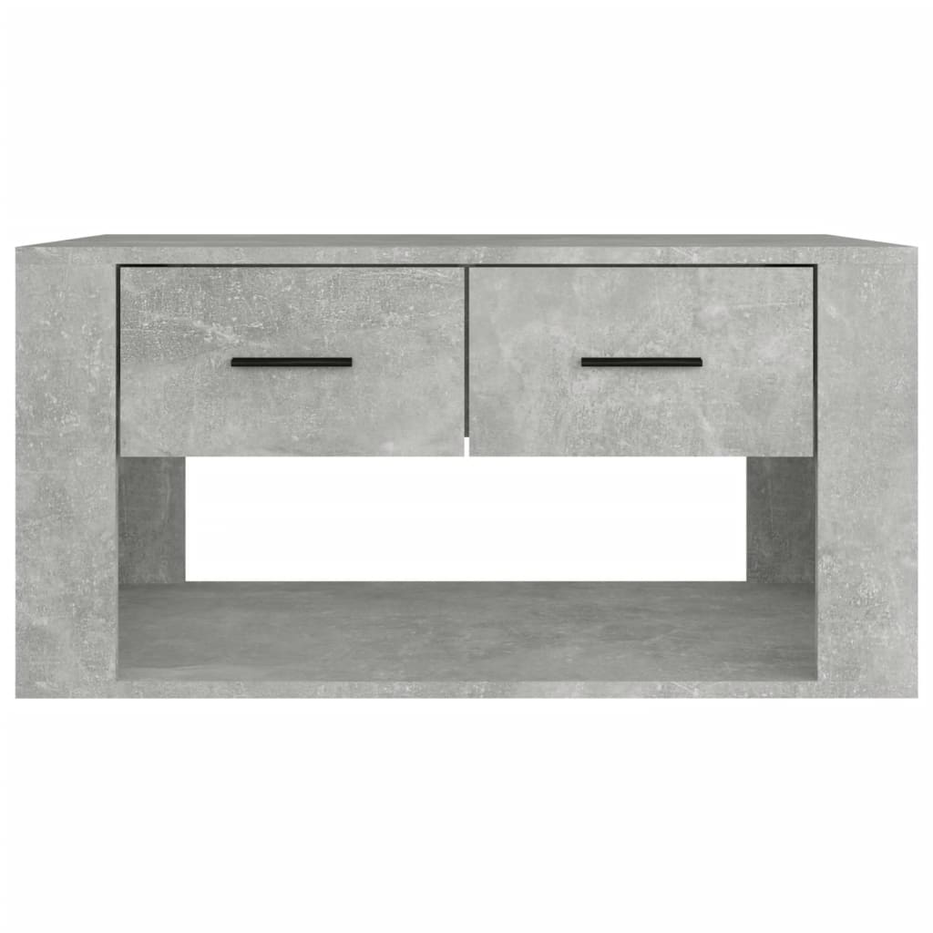 Salongbord betonggrå 80x50x40 cm konstruert tre