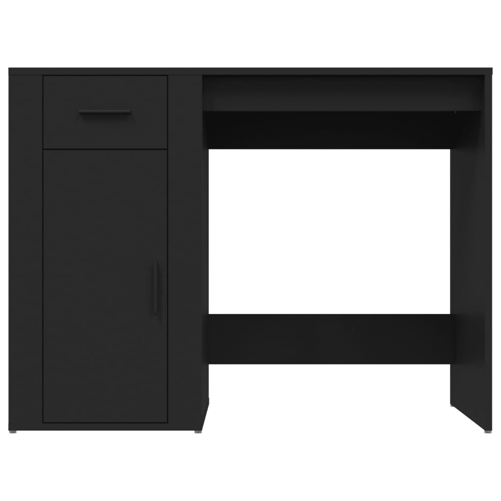 Skrivebord svart 100x49x75 cm konstruert tre