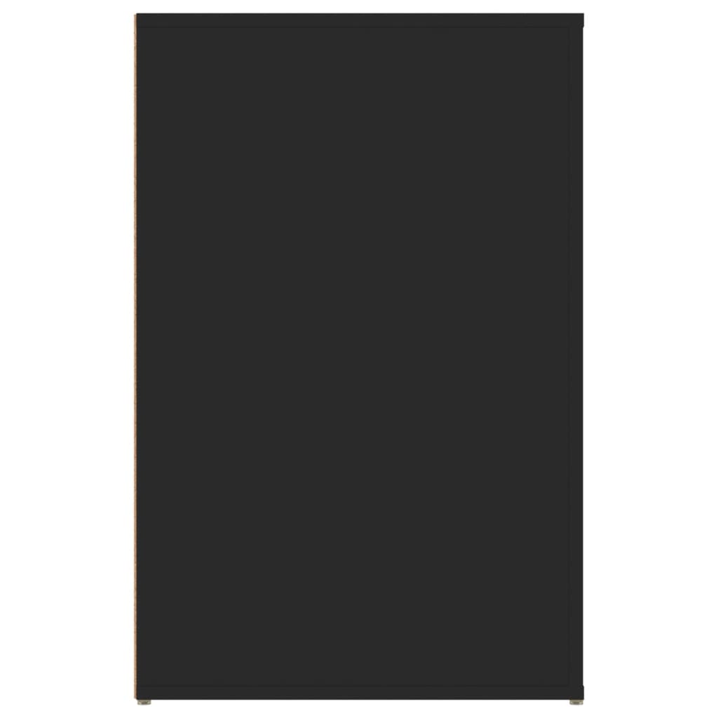 Skrivebord svart 100x49x75 cm konstruert tre