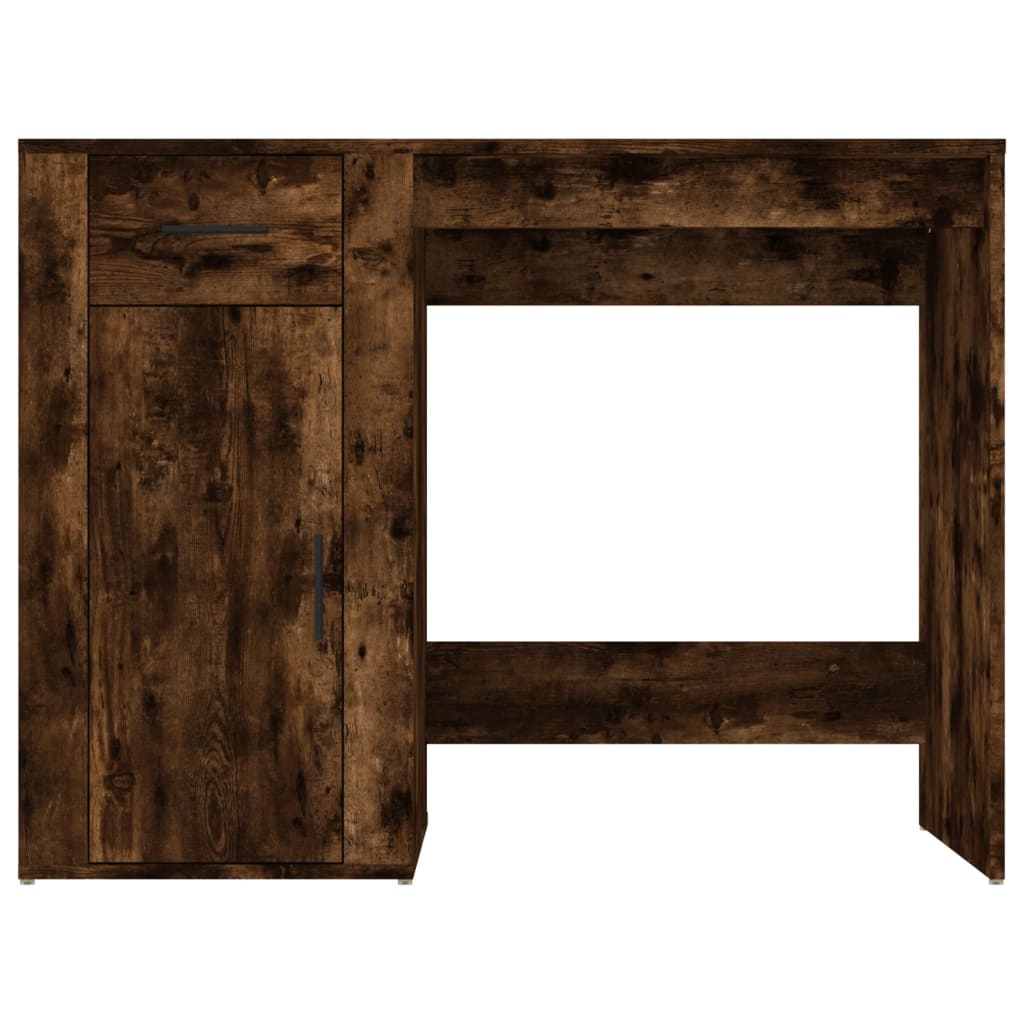 Skrivebord røkt eik 100x49x75 cm konstruert tre