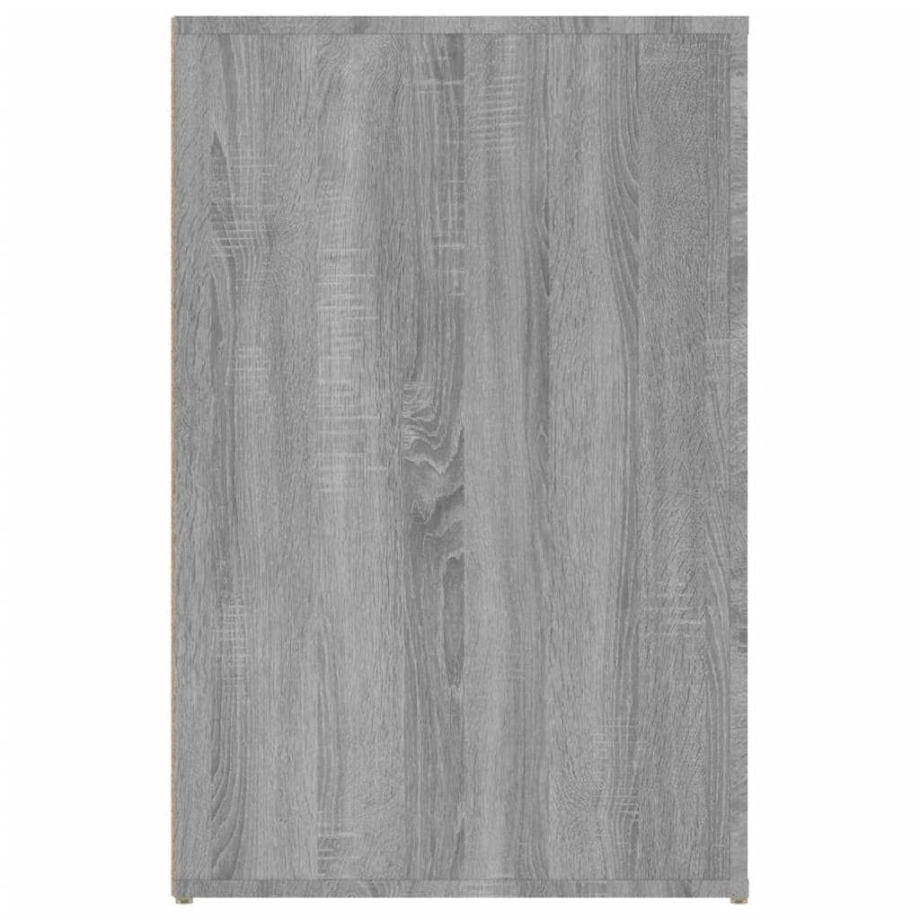 Skrivebord grå sonoma 100x49x75 cm konstruert tre