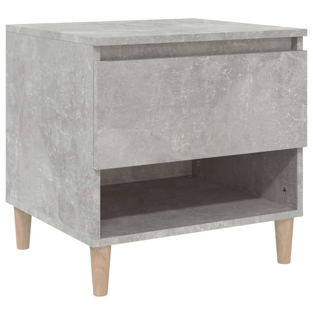 Nattbord betonggrå 50x46x50 cm konstruert tre