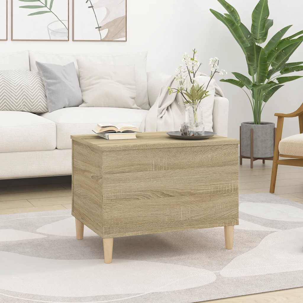 Salongbord sonoma eik 60x44,5x45 cm konstruert tre