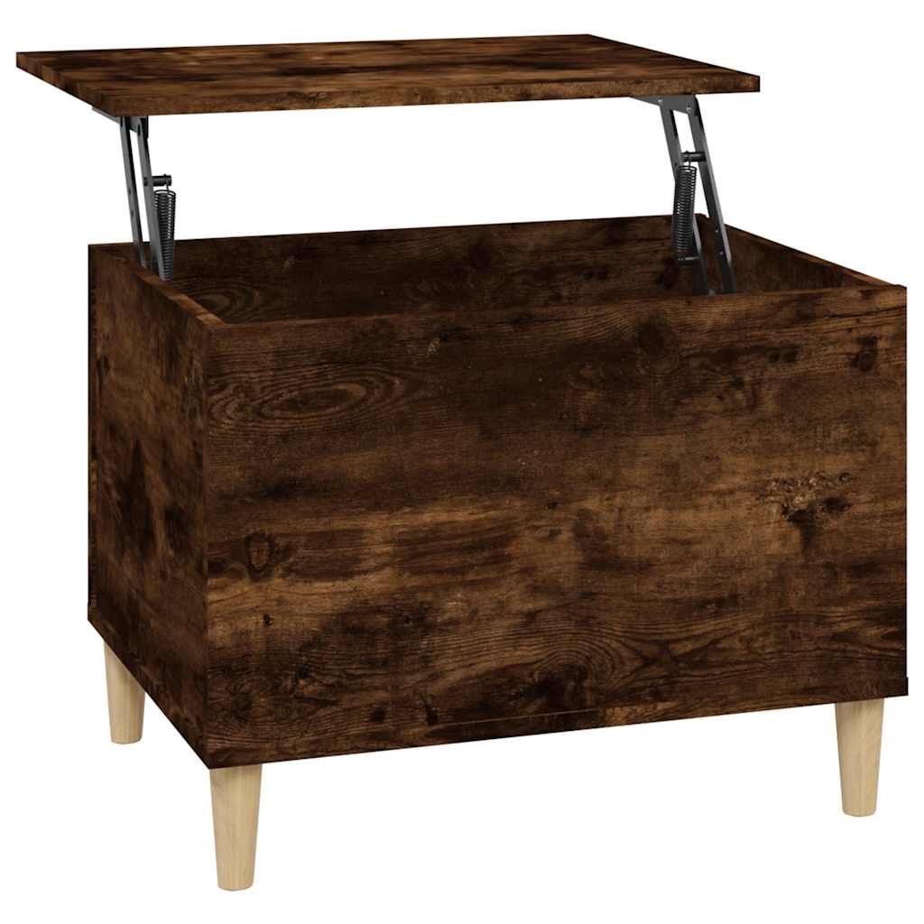 Salongbord røkt eik 60x44,5x45 cm konstruert tre