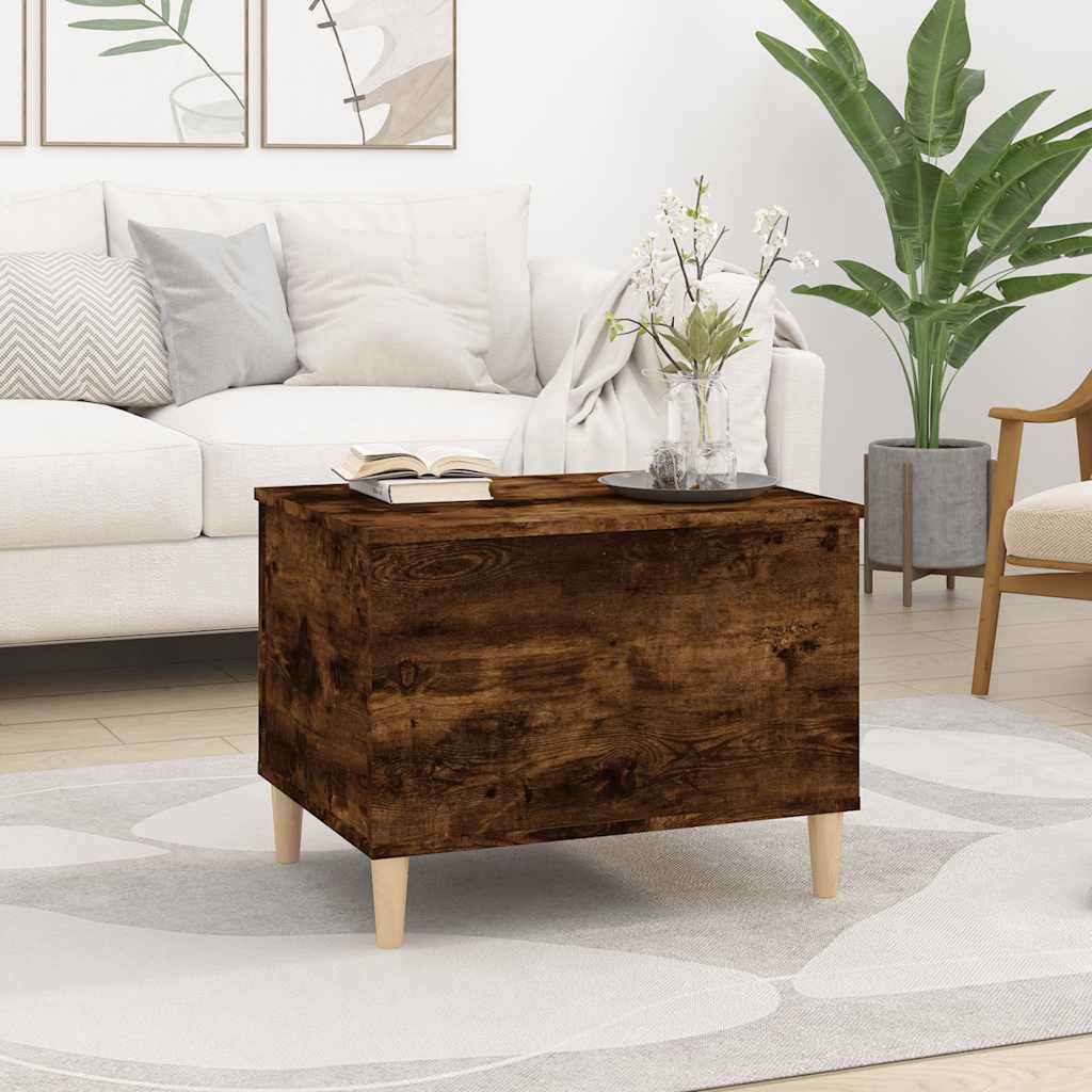 Salongbord røkt eik 60x44,5x45 cm konstruert tre