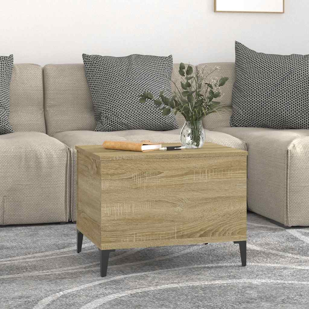 Salongbord sonoma eik 60x44,5x45 cm konstruert tre