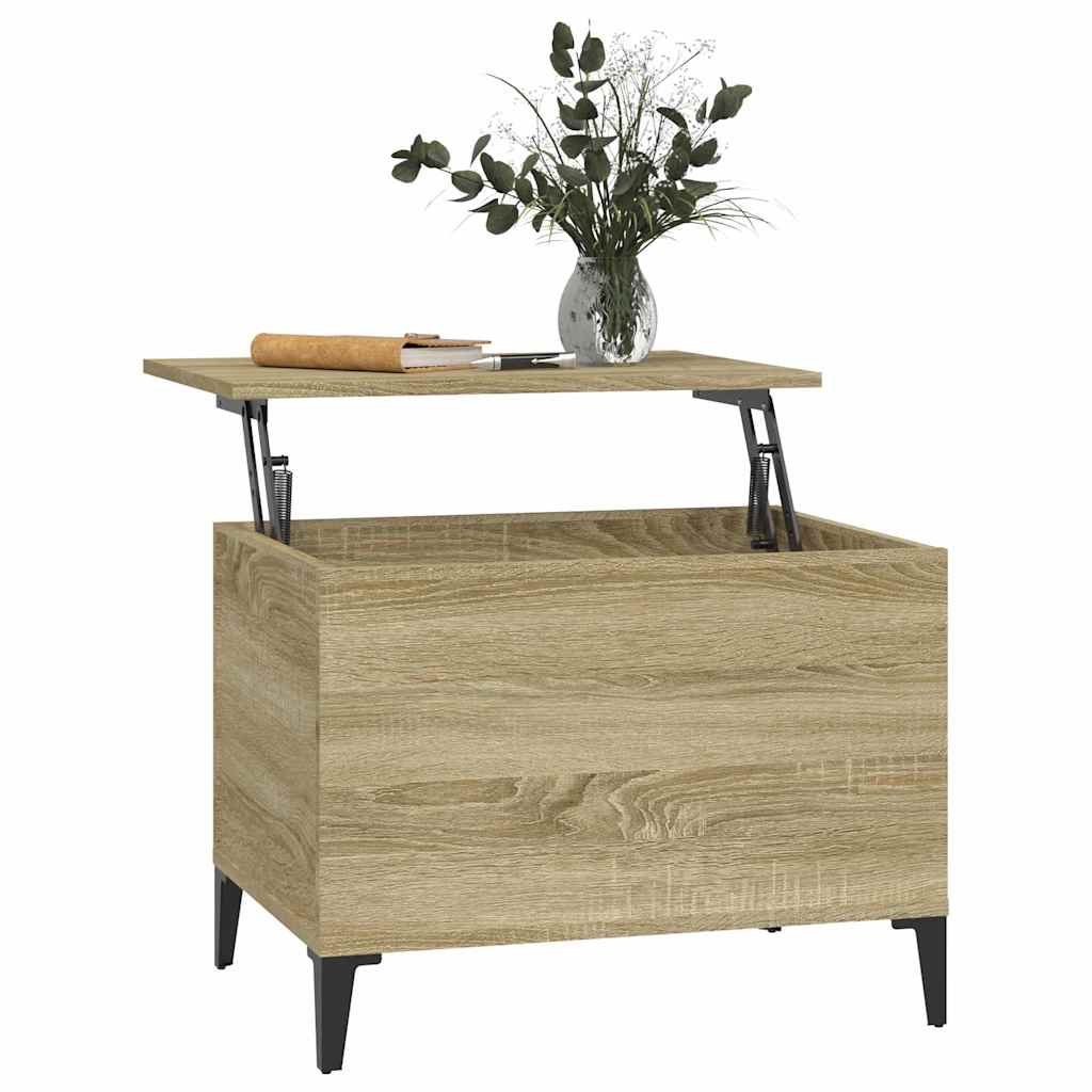 Salongbord sonoma eik 60x44,5x45 cm konstruert tre