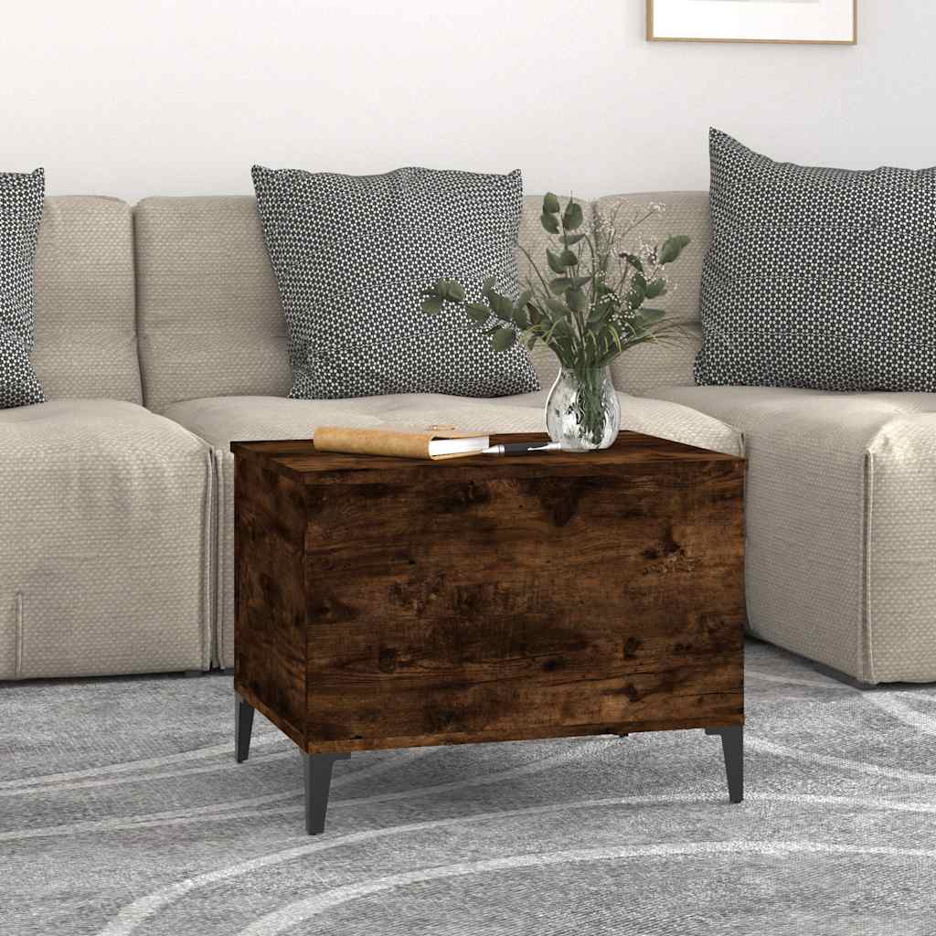 Salongbord røkt eik 60x44,5x45 cm konstruert tre