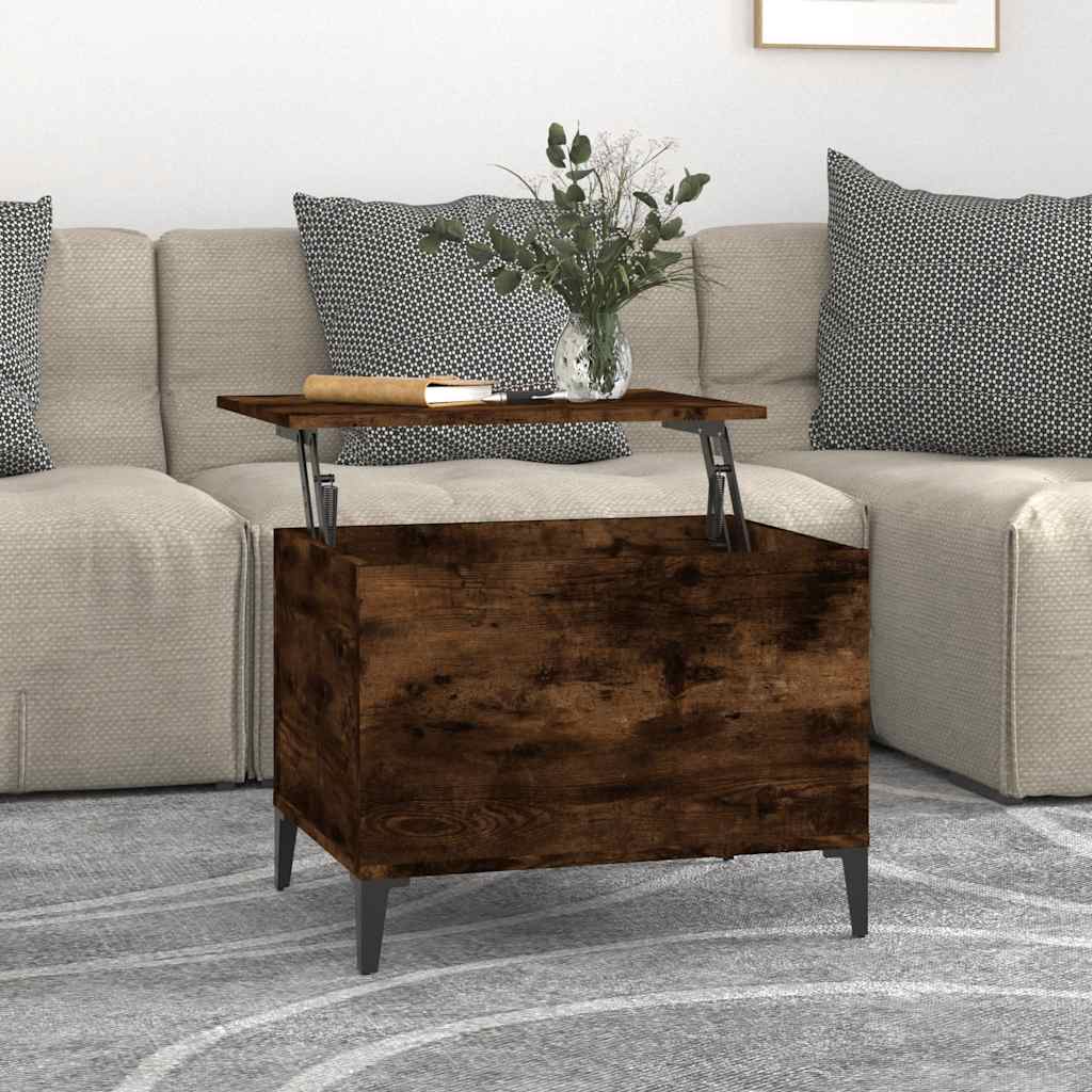 Salongbord røkt eik 60x44,5x45 cm konstruert tre