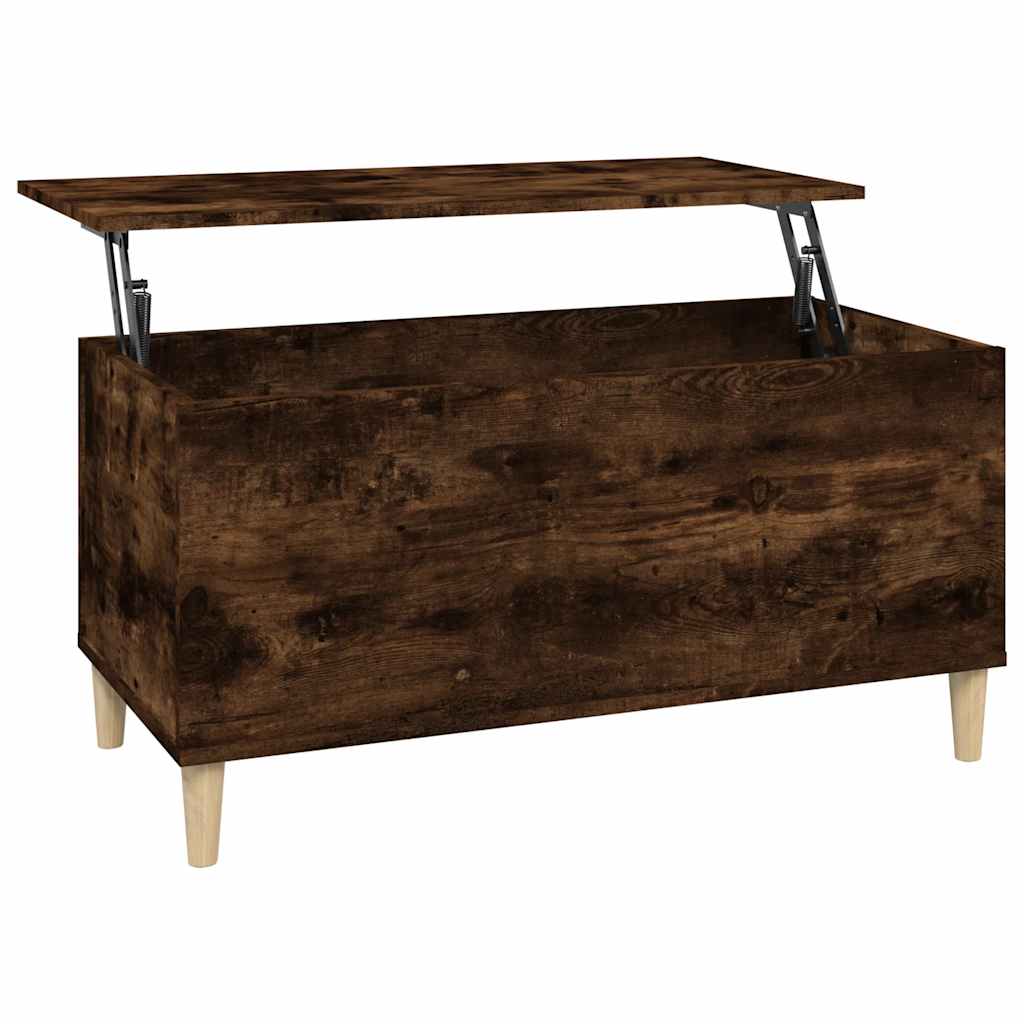 Salongbord røkt eik 90x44,5x45 cm konstruert tre