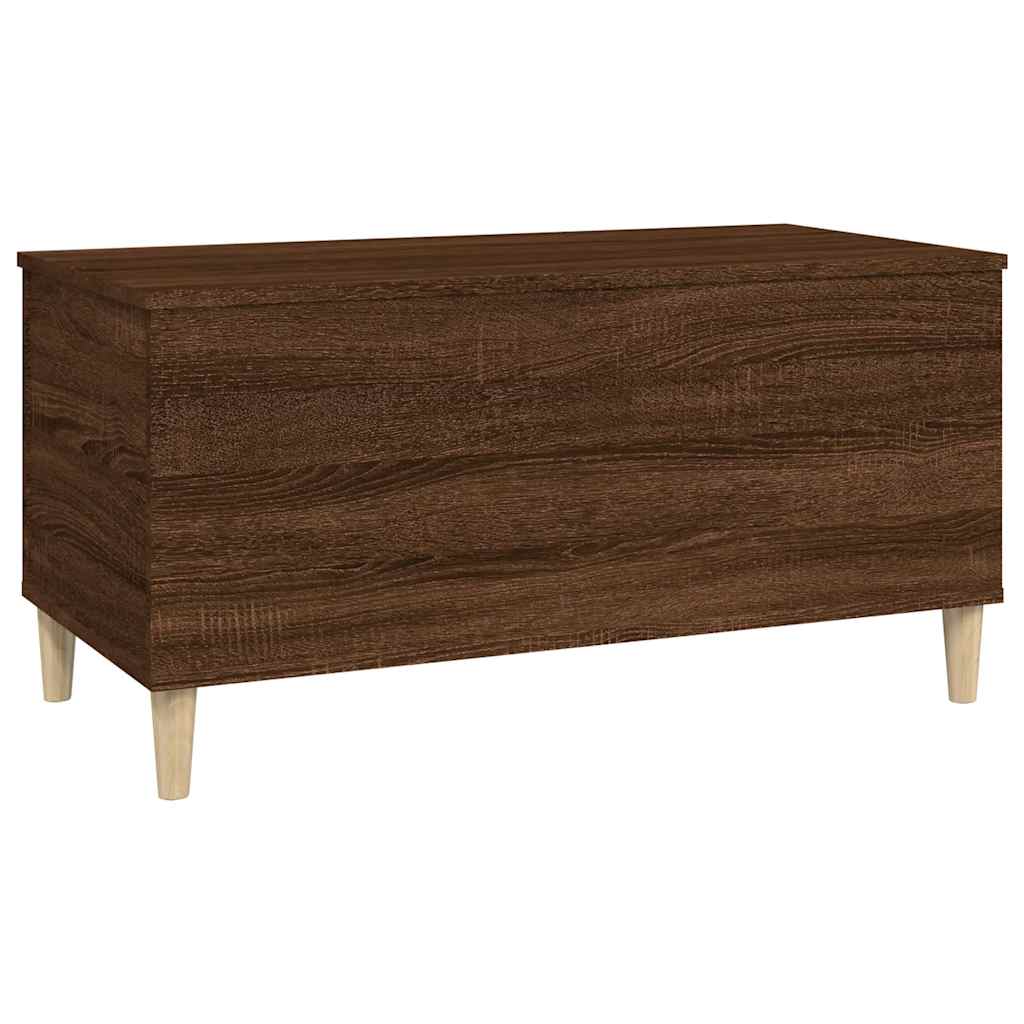 Salongbord brun eik 90x44,5x45 cm konstruert tre