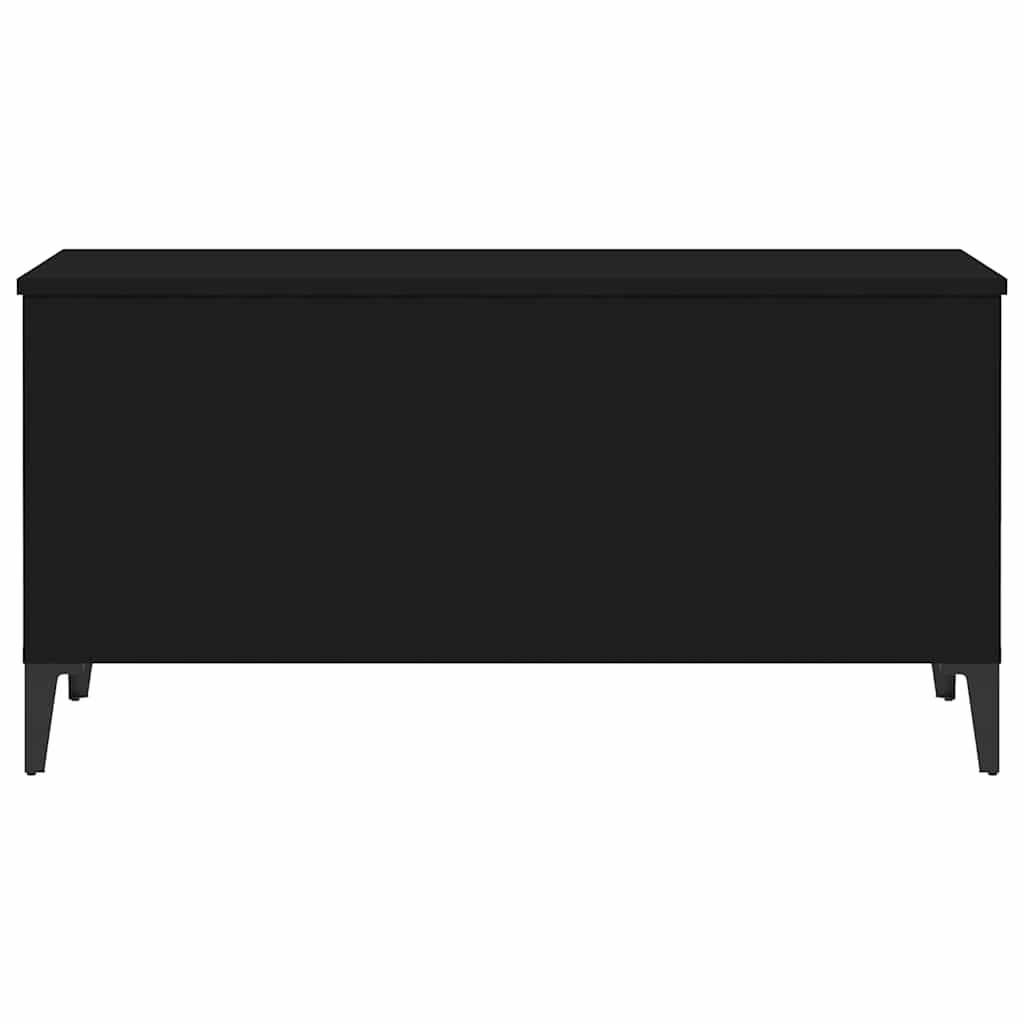 Salongbord svart 90x44,5x45 cm konstruert tre