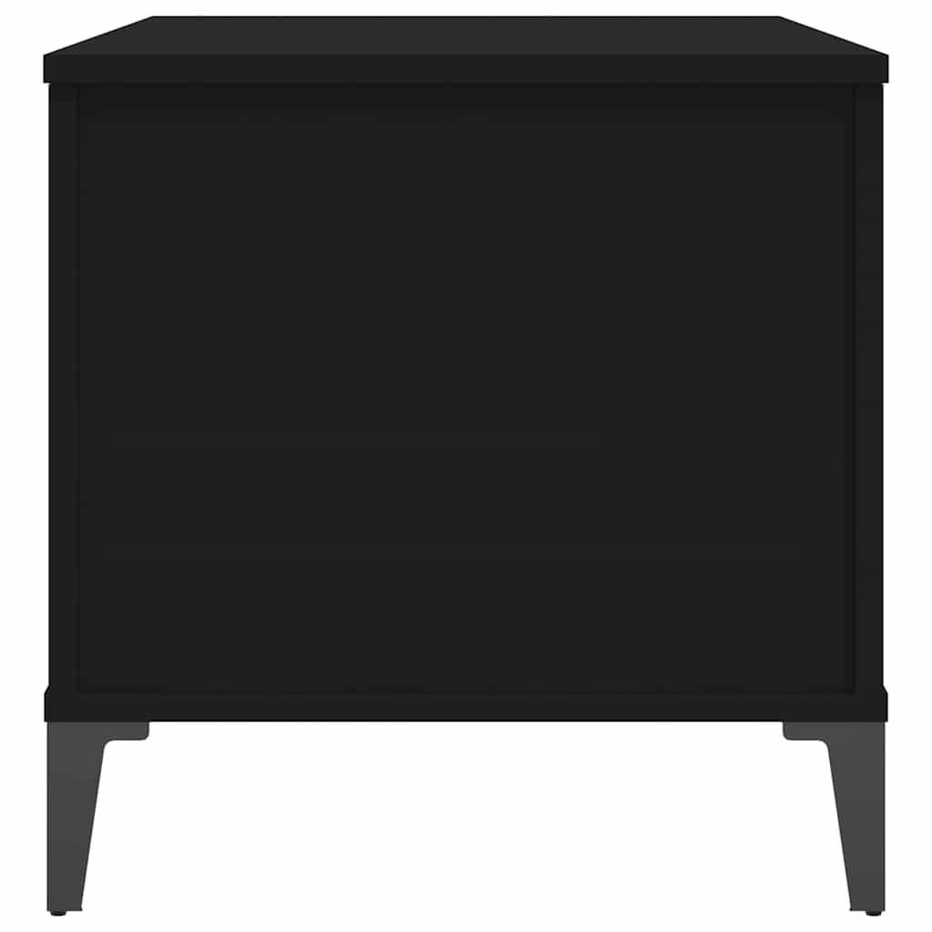 Salongbord svart 90x44,5x45 cm konstruert tre