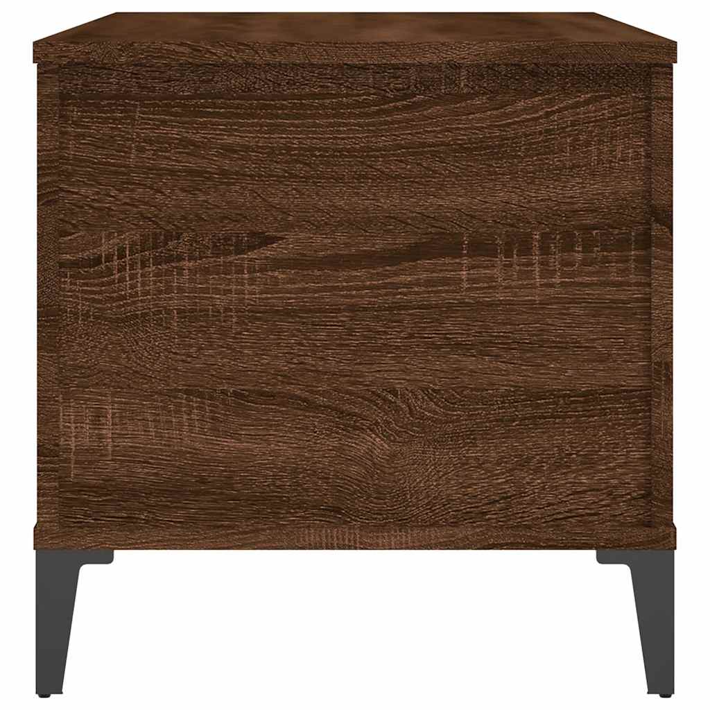 Salongbord brun eik 90x44,5x45 cm konstruert tre