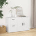 Skjenk hvit 100x33x59,5 cm konstruert tre