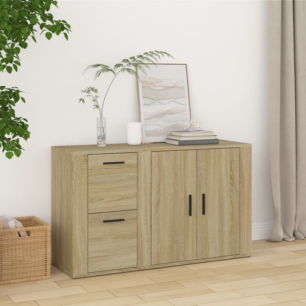 Skjenk sonoma eik 100x33x59,5 cm konstruert tre