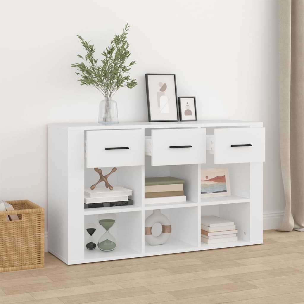 Skjenk hvit 100x30x59,5 cm konstruert tre vidaXL