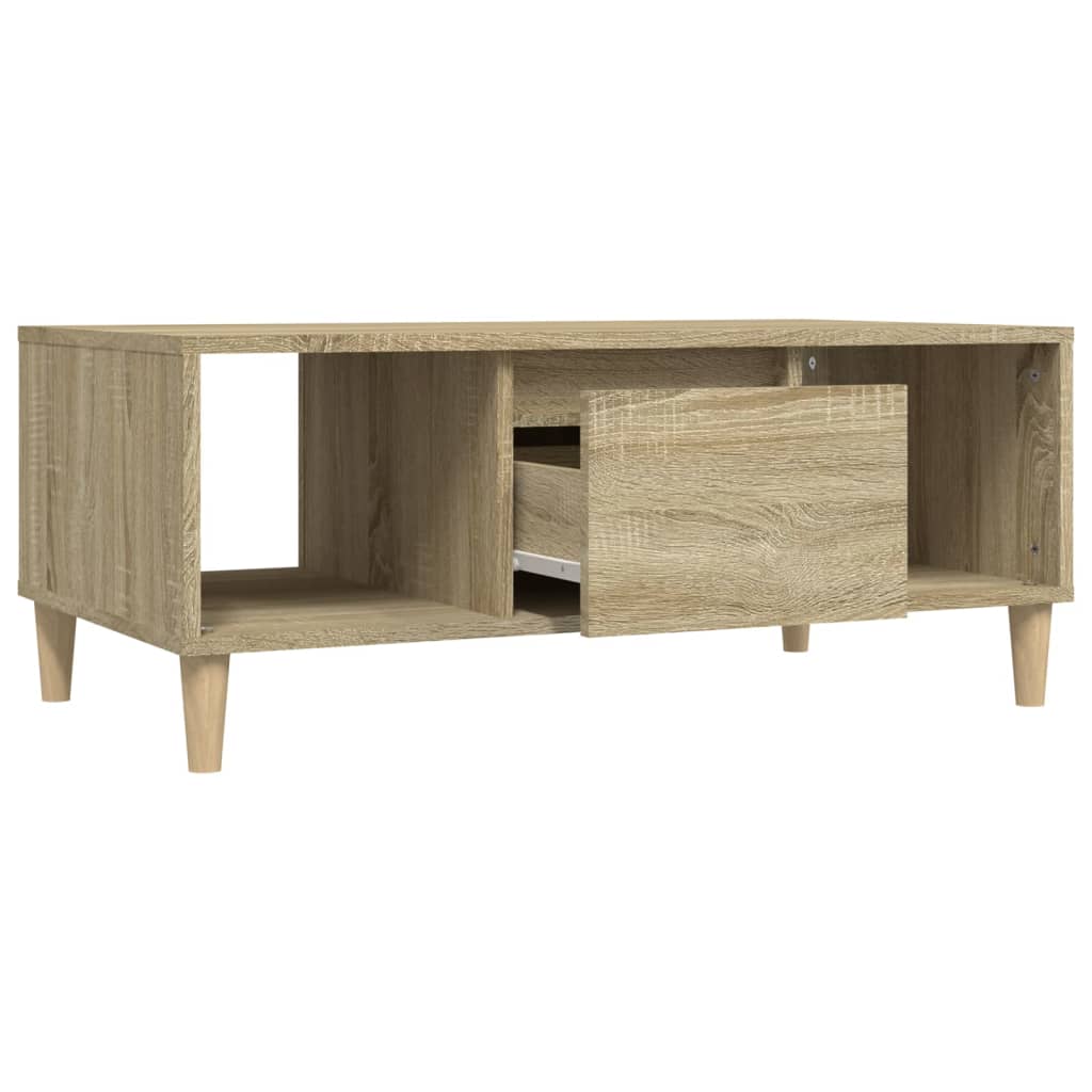 Salongbord sonoma eik 90x50x36,5 cm konstruert tre