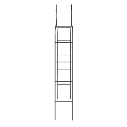 Hagebuer 2 stk svart 120x38x260 cm stål