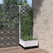 Plantekasse med espalier hvit 40x40x121,5 cm PP
