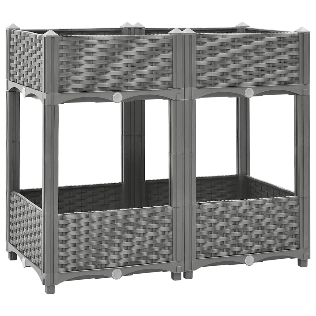 Høybed 80x40x71 cm polypropylen vidaXL