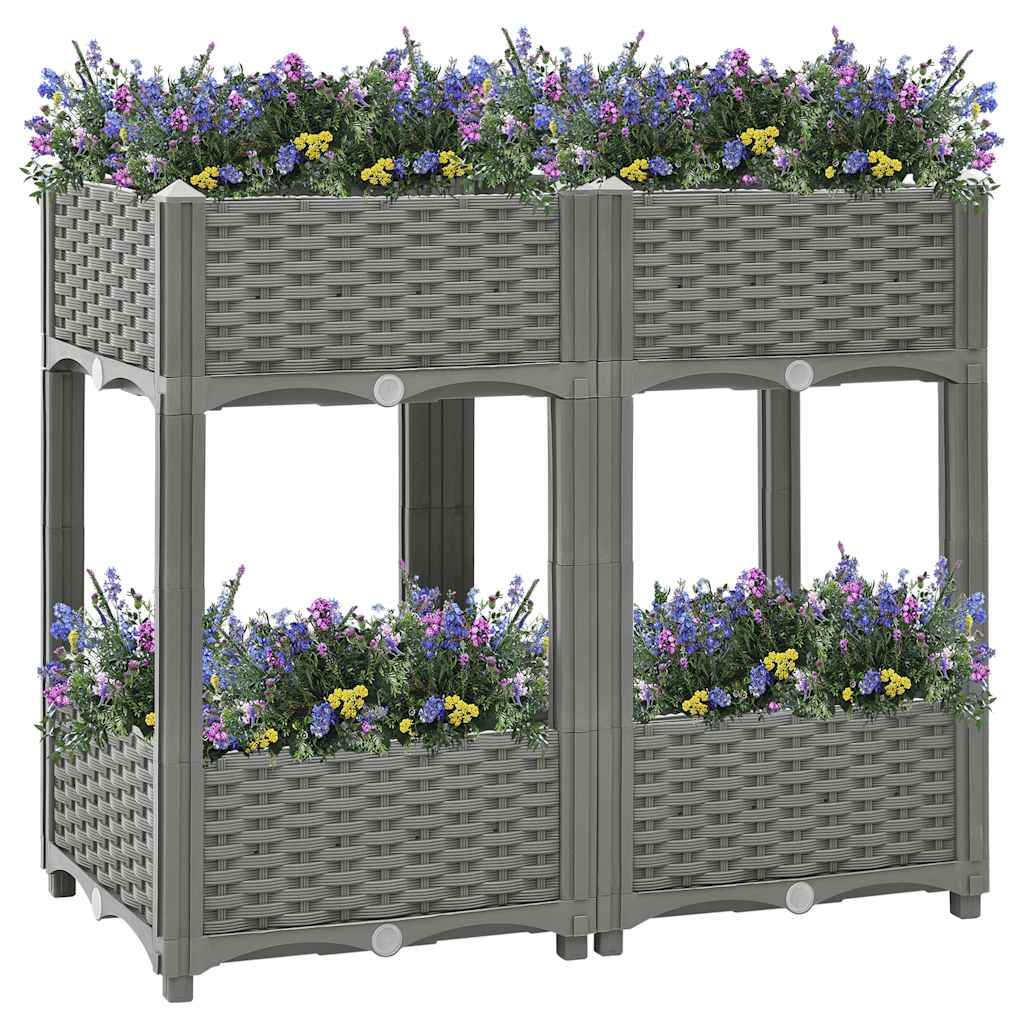 Høybed 80x40x71 cm polypropylen vidaXL