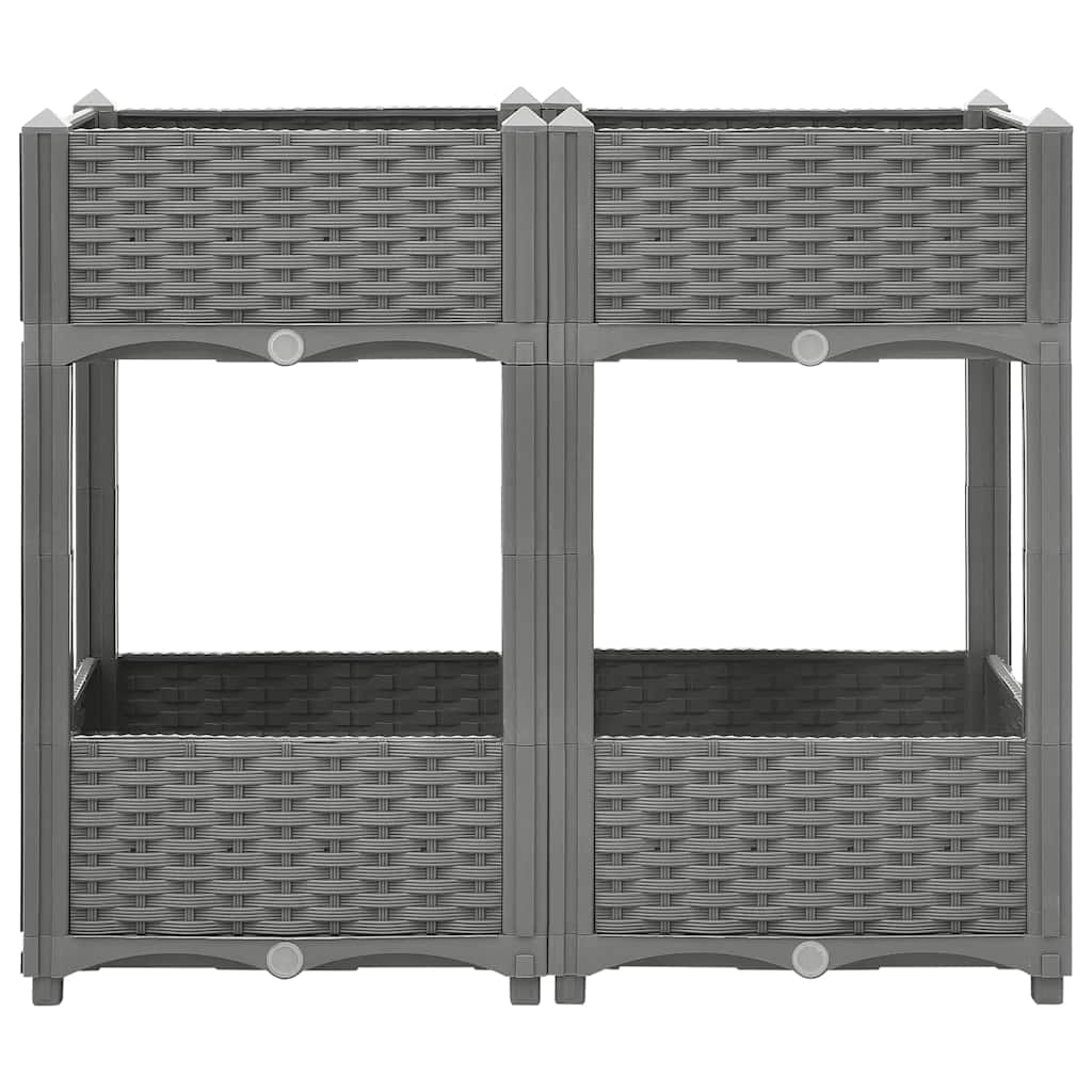 Høybed 80x40x71 cm polypropylen vidaXL
