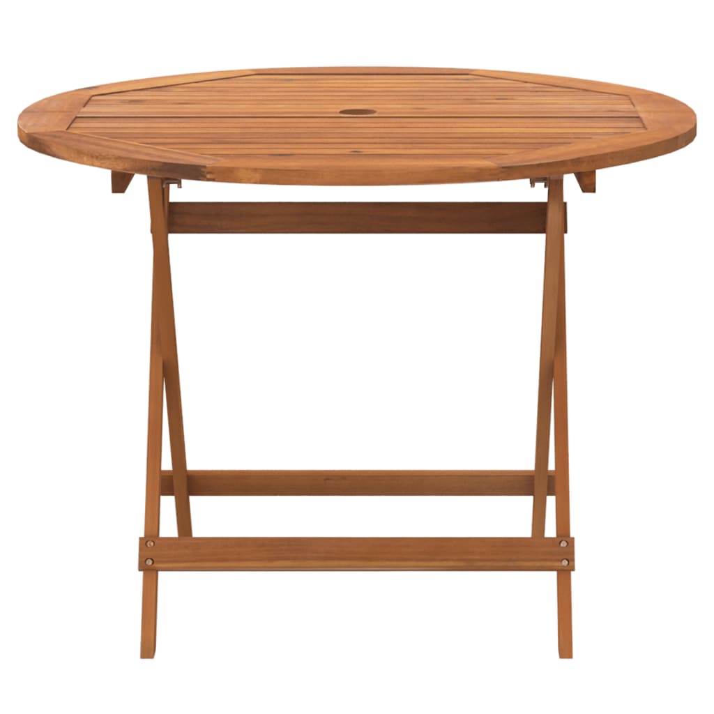 Sammenleggbart hagebord Ø 90x75 cm heltre akasie