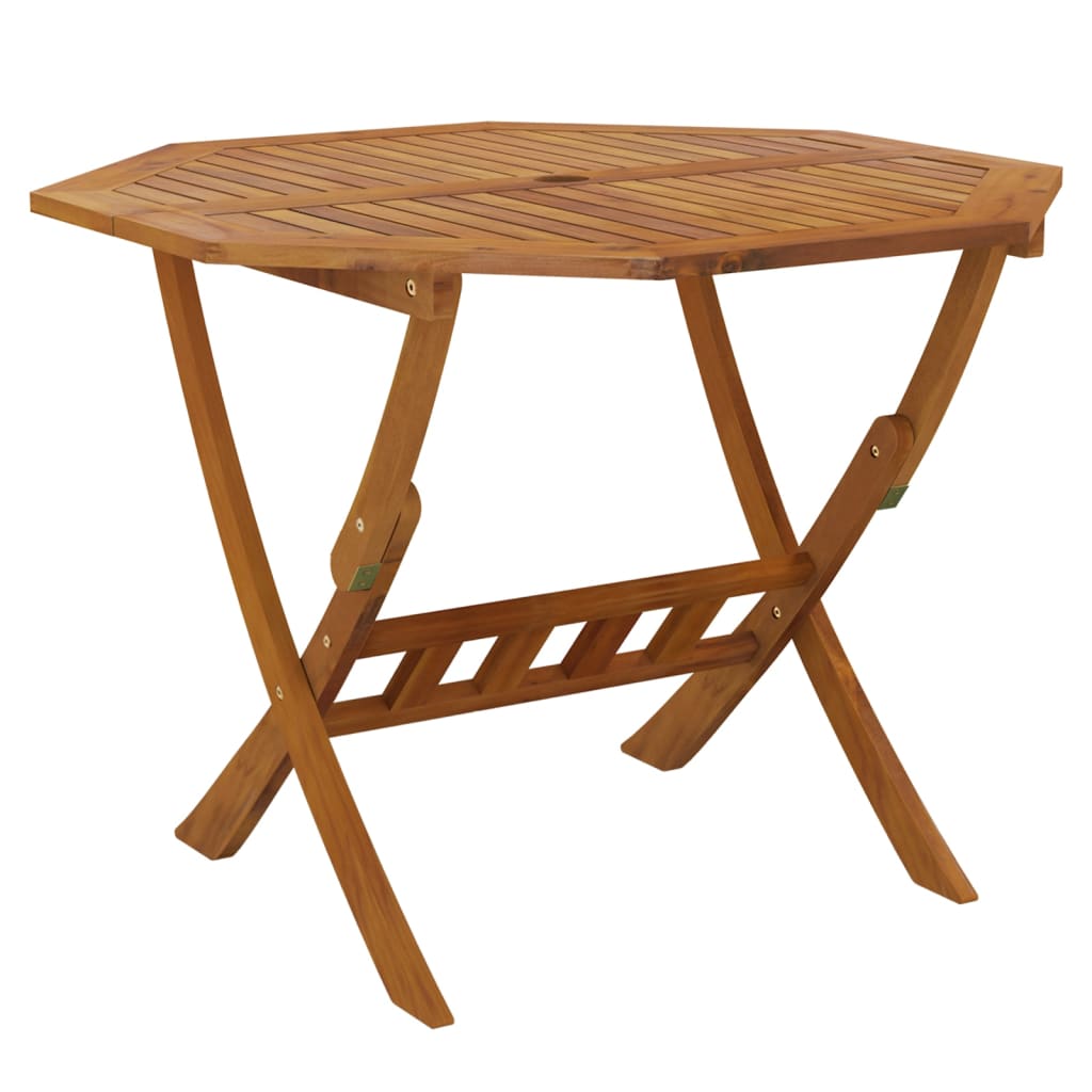 Sammenleggbart hagebord 90x75 cm heltre akasie vidaXL