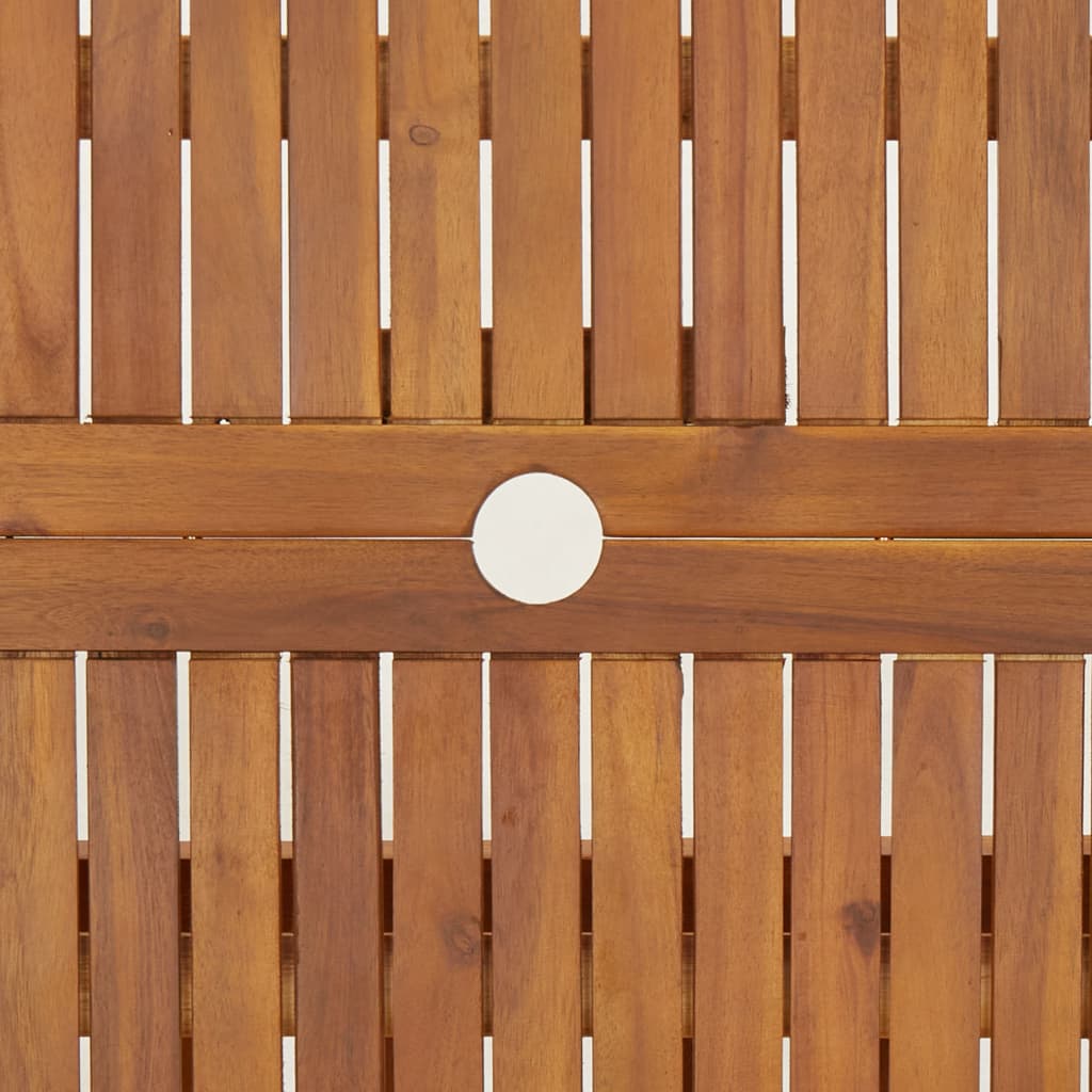 Sammenleggbart hagebord 90x75 cm heltre akasie vidaXL