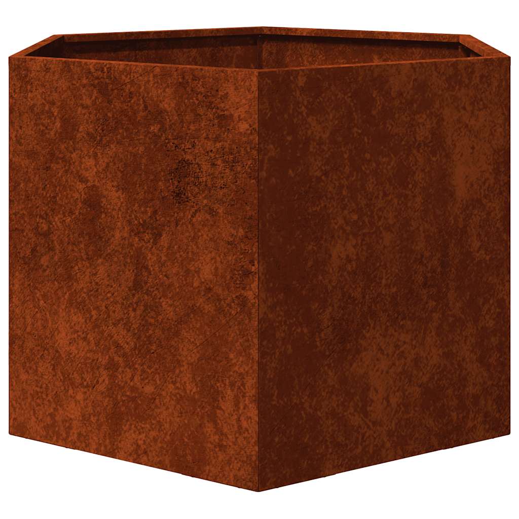 Plantekasse rust 60x60x45 cm cortenstål