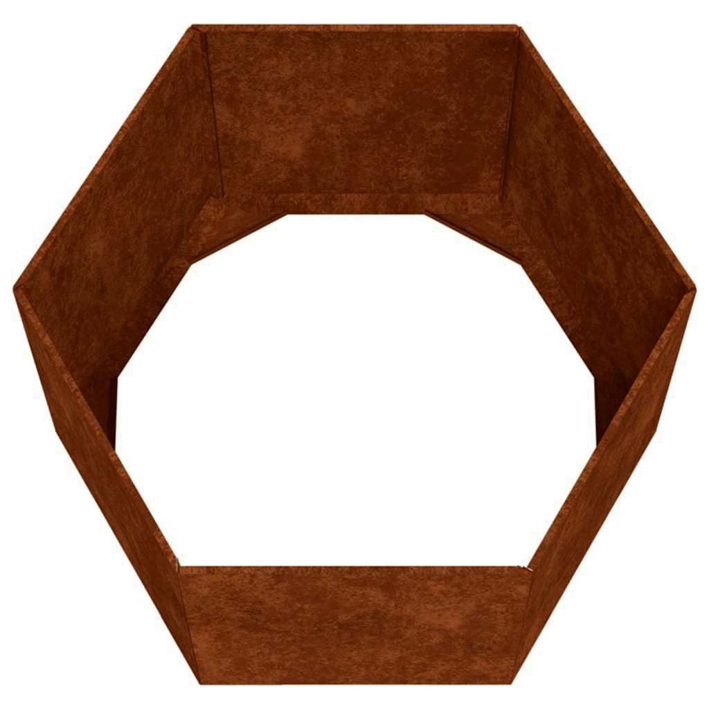 Plantekasse rust 60x60x45 cm cortenstål