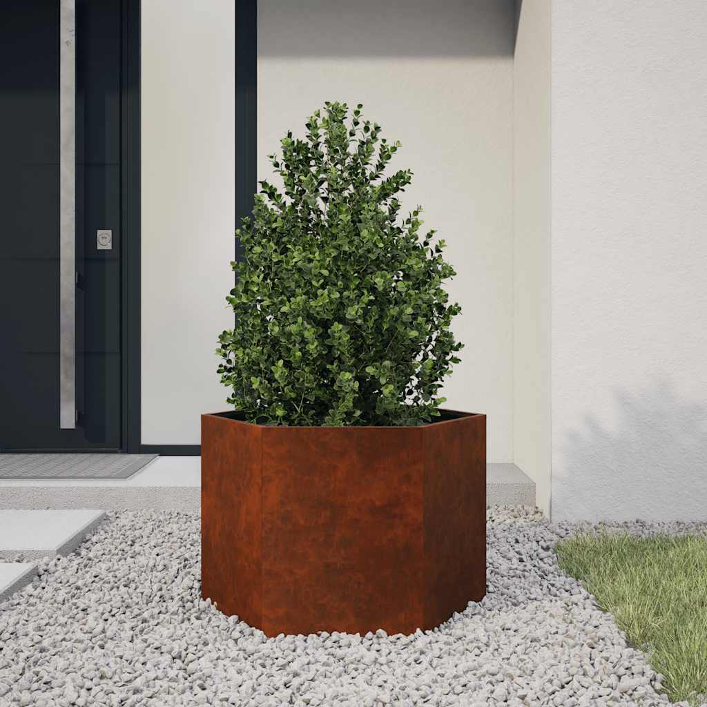Plantekasse rust 60x60x45 cm cortenstål