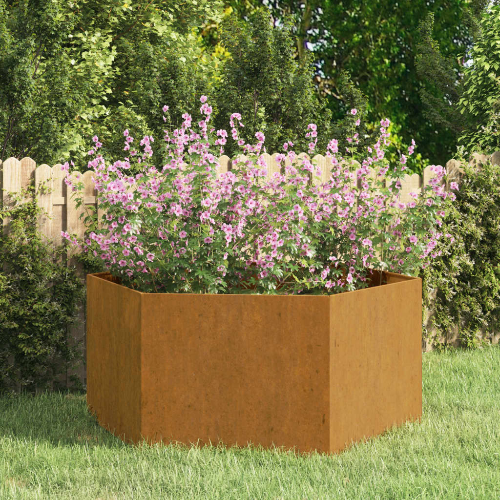 Plantekasse rust 90x90x45 cm cortenstål