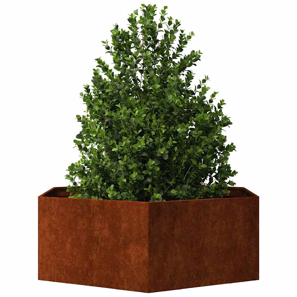Plantekasse rust 138x120x45 cm cortenstål