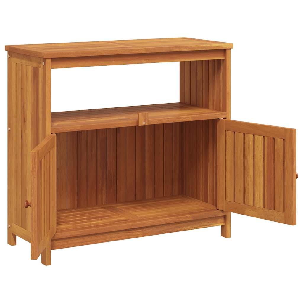 Hagekonsollbord 80x35x75 cm heltre akasie