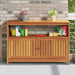 Hagekonsollbord 110x35x75 cm heltre akasie